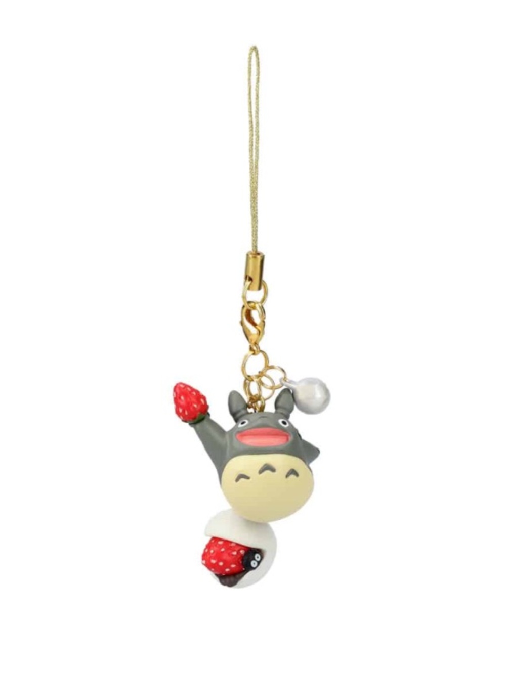 BNWT Japan Studio Ghibli My Neighbor Totoro Charm Keychain – Strawberry Daifuku